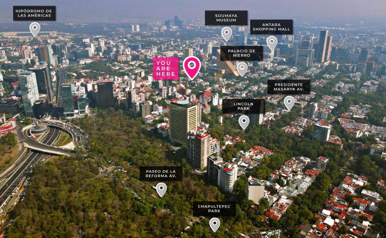 Апартаменти Uliv Parque Lincoln Мехіко Екстер'єр фото